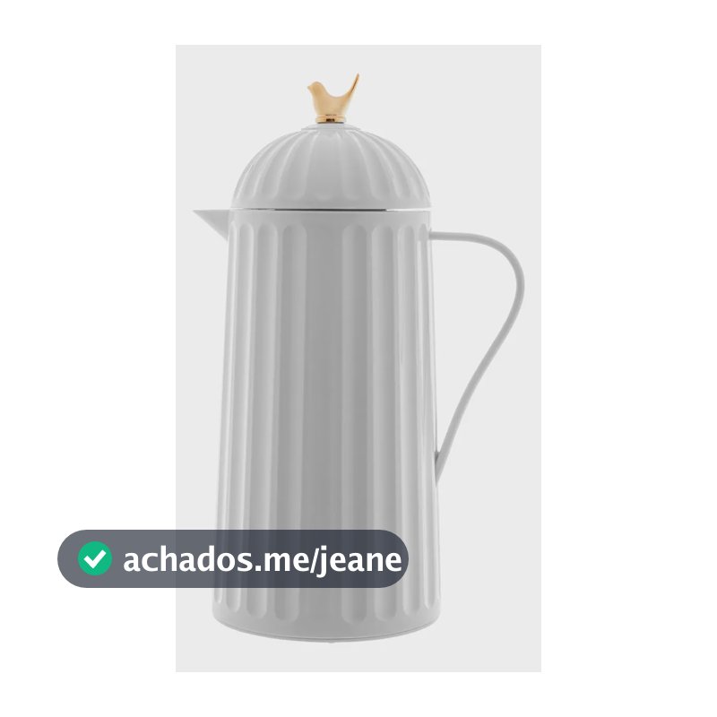 Garrafa Térmica Wolff Bird De Plástico Branca 1l Cor Branco