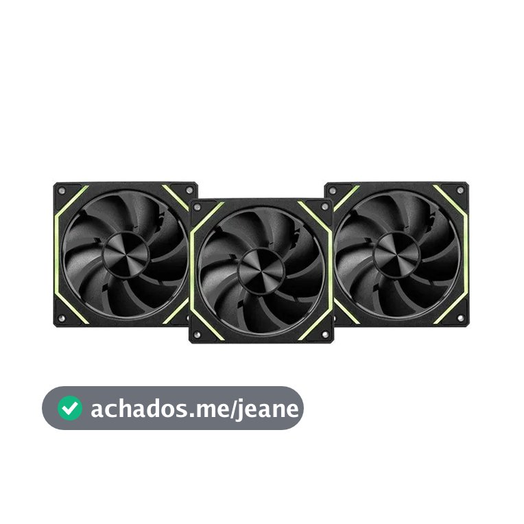Kit Ventoinhas Pichau Ventus Nx, Argb, 3x120mm, Preto