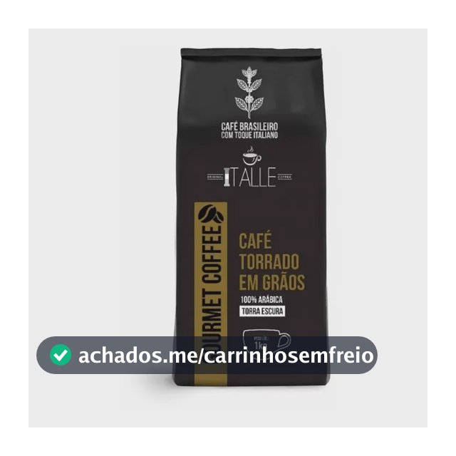 Café em Grao Torrado Expresso Arábica Torra Escura Grãos 1kg Gourmet Cafe Italle