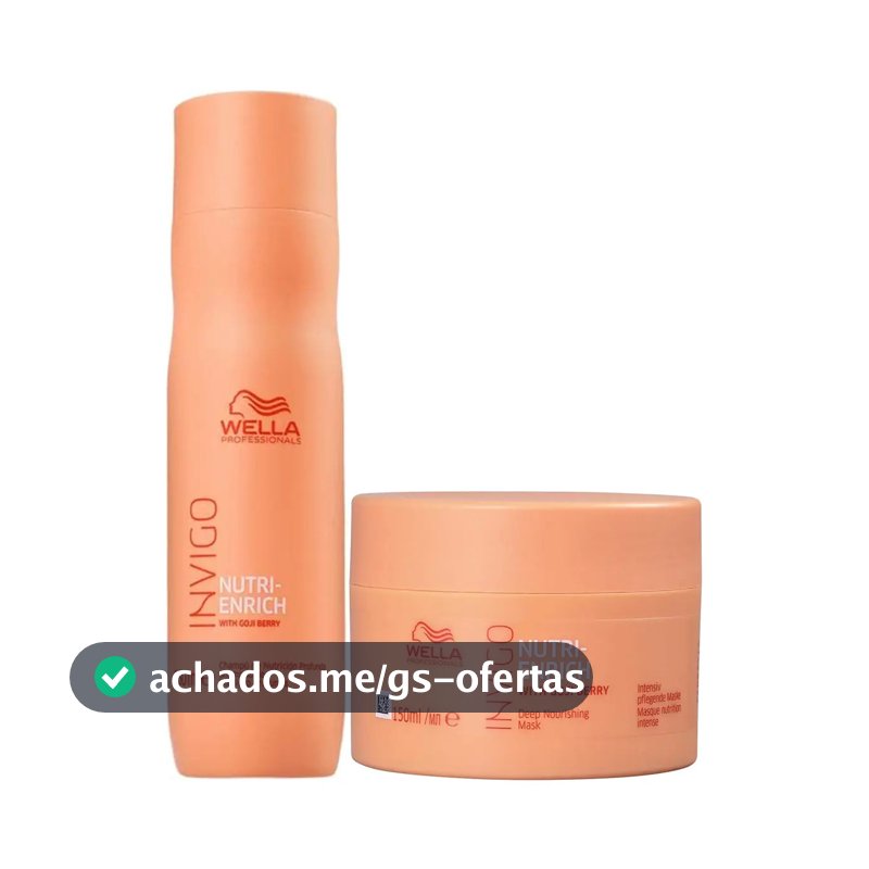 Kit Invigo Nutri Enrich Shampoo 250ml E Máscara 150ml