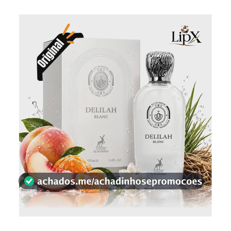 Perfume Arabe Delilah Blanc Edp 100ML Feminino Original Com NF