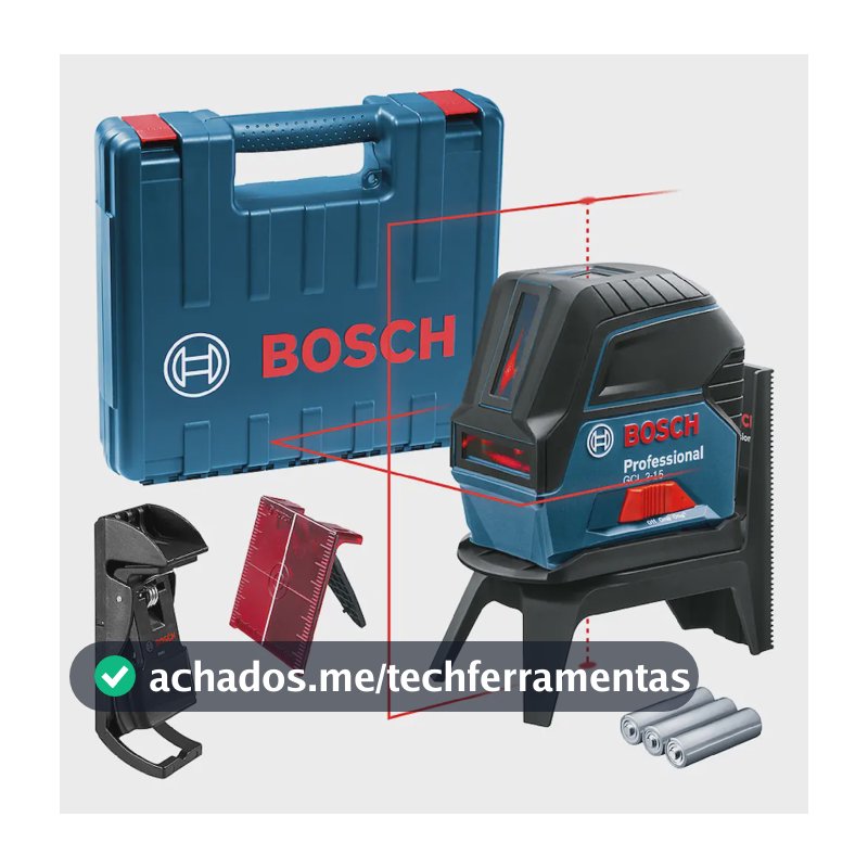 Nivel A Laser Bosch Gcl2-15 + Maleta + Gancho