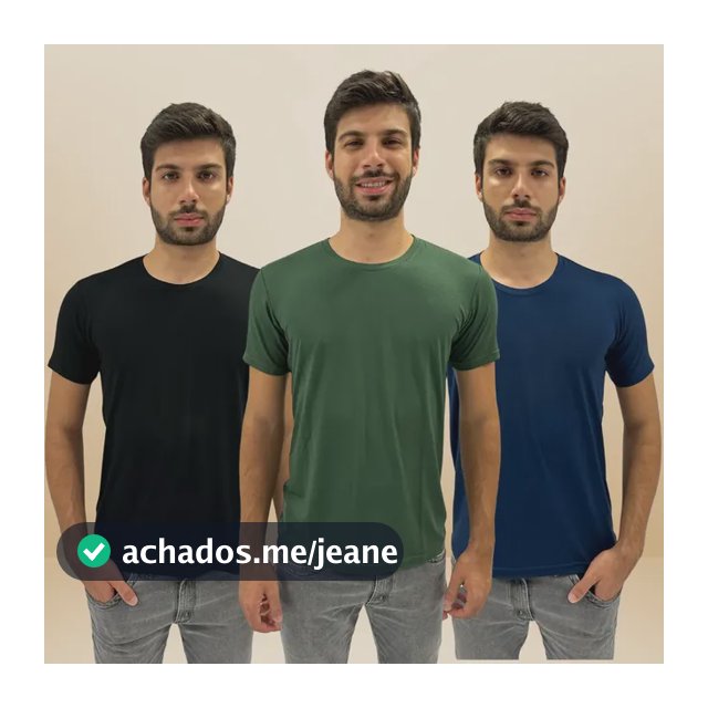 Kit 3 Camisetas Masculina Tech Modal Premium Básica Conforto