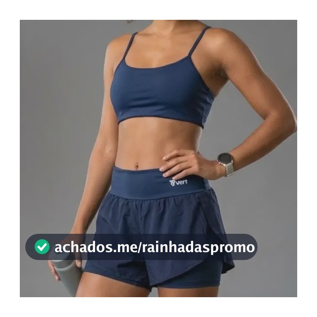 Conjunto Feminino Academia Top Short Duplo Cintura Alta