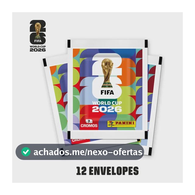 Copa do Mundo da Fifa 2026™ Kit com 12 envelopes de figurinhas Fifa World Cup 2026™ - Panini - Capa Mole