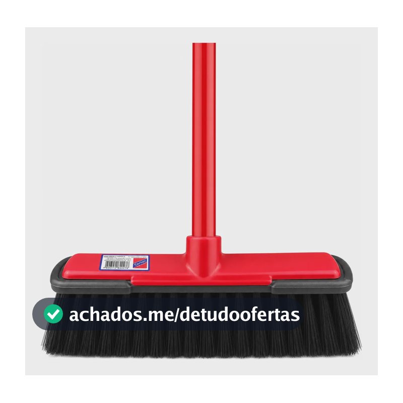 Vassoura Cerlon 30 Cm Com Cabo Pelo Sintético Ki Lar