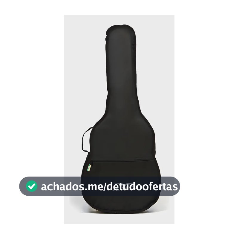 Capa para Contrabaixo Avs Simples Nylon 600 com Bolso Preto