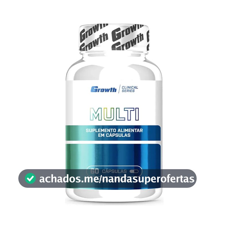 Multivitamínico Growth Supplements Clinical Series em cápsula Sem sabor de 60 un