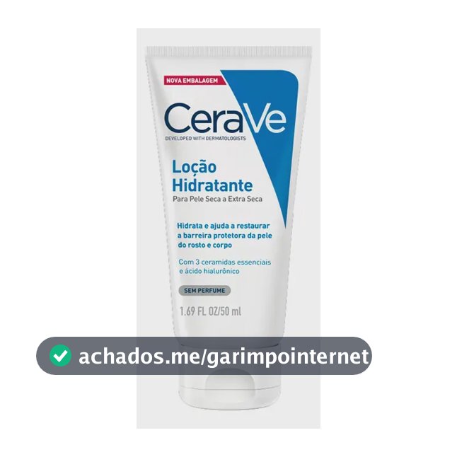 Loção Hidratante Corporal 3 Ceramidas Hidratação 120h CeraVe 50ml