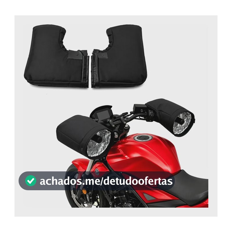 Luva Polaina Impermeável Manta Térmica Guidão Para Moto Frio