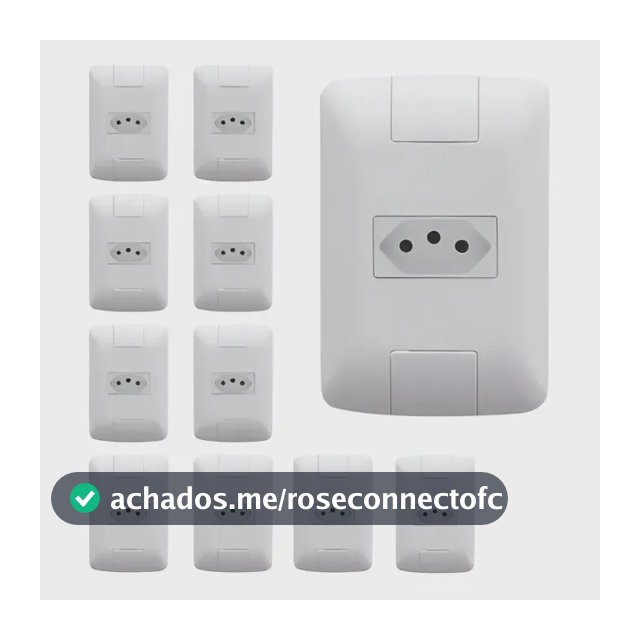 Kit 10 Conjunto 4x2 1 Tomada 2p+t 10a Tramontina Aria 250v Cor Branco
