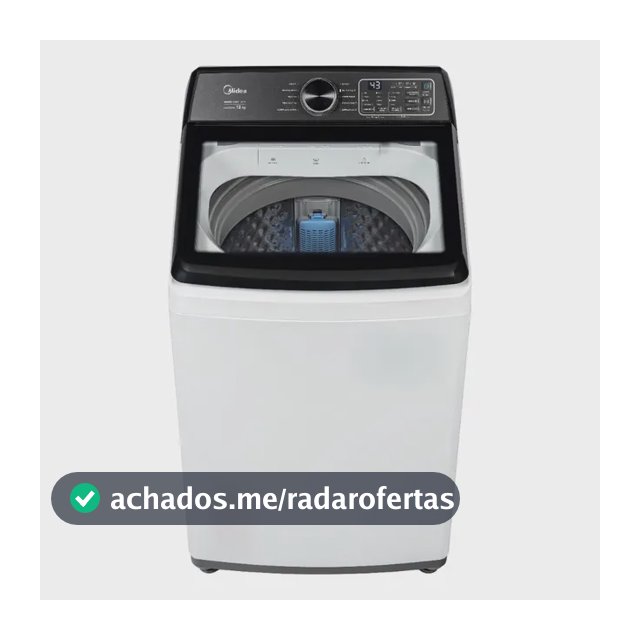 Máquina De Lavar Roupas 12kg Branca Midea Wave Impeller Branco