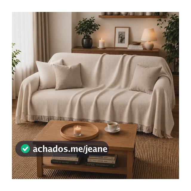 Manta Para Sofá Gigante 300x180 (king Size) Algodão Promoção Cru Liso