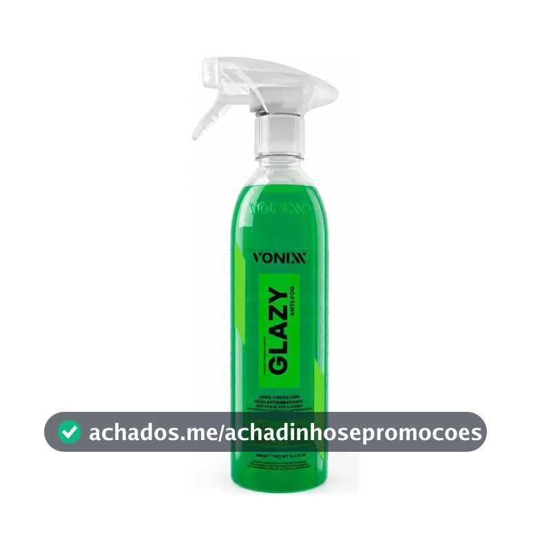 Glazy Anti Fog Vonixx 500ml Spray Antiembaçante Vidros Auto