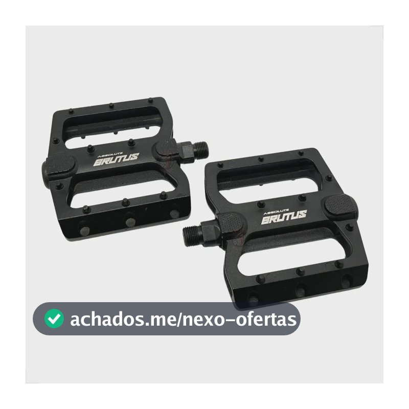 Pedal Plataforma Absolute Brutus Flat 9/16 Bike Bmx Dh Mtb  Preto