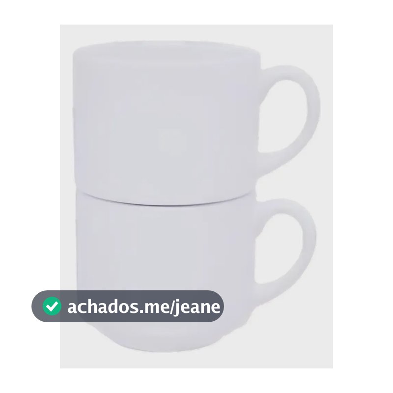 Kit 12 Xícaras 180ml Sem Pires Sublime Para Sublimação Branca