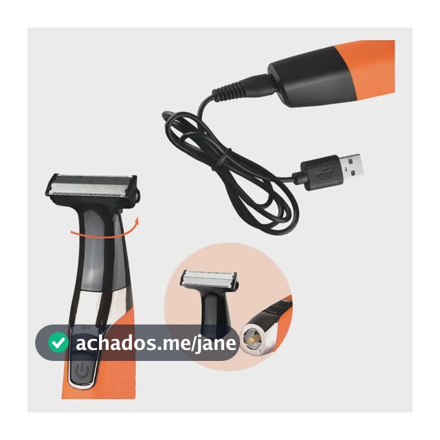 Maquininha 3 Em 1 Kemei KM-1910 Aparador Pelo Corpo Água Resistente