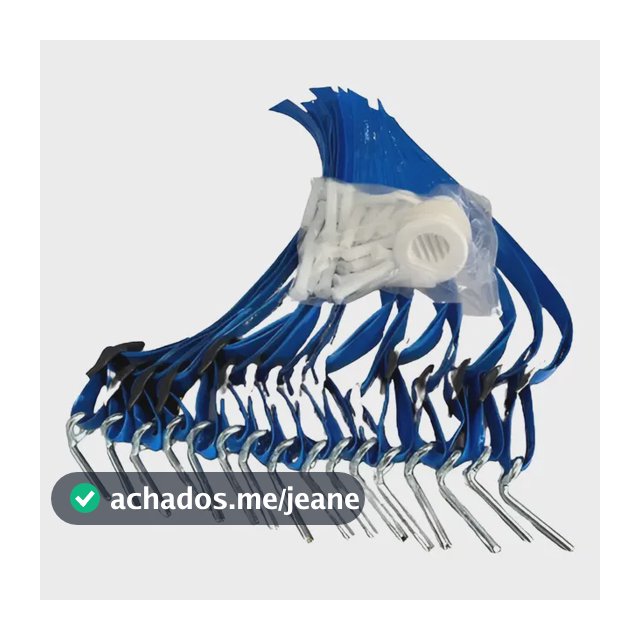 Kit Com 03 Fixadores Para Capa De Proteção Acquaplus Azul