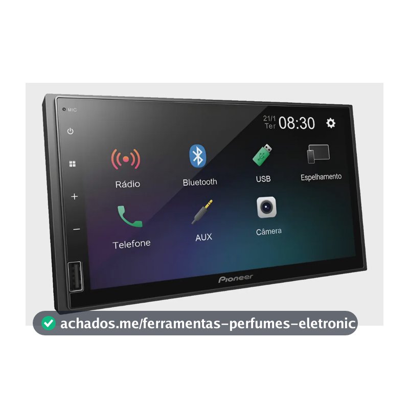 Multimídia Pioneer Dmh-145br 7' Pol Usb Espelhamento Android Cor Preto