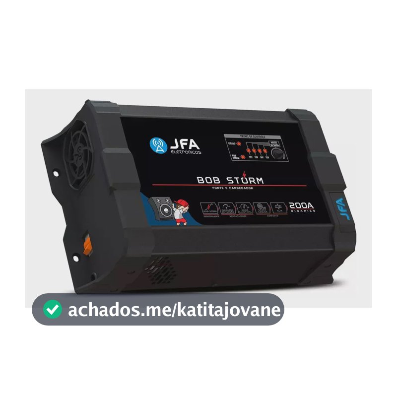 Fonte Automotiva JFA Storm 200A Bivolt para Caixas Bob 3800W SEM Bateria