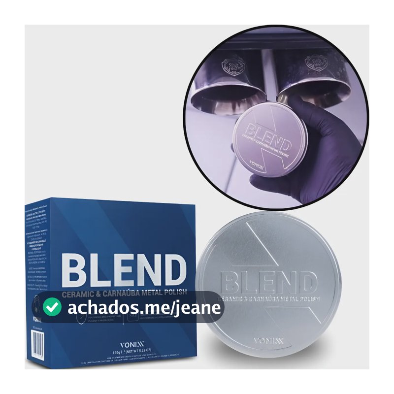 Blend Metal Polish Vonixx Polidor De Metais Carnaúba Sílica Branco