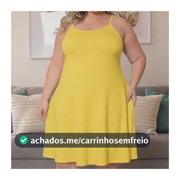 Vestido Plus Size De Alcinha Soltinho