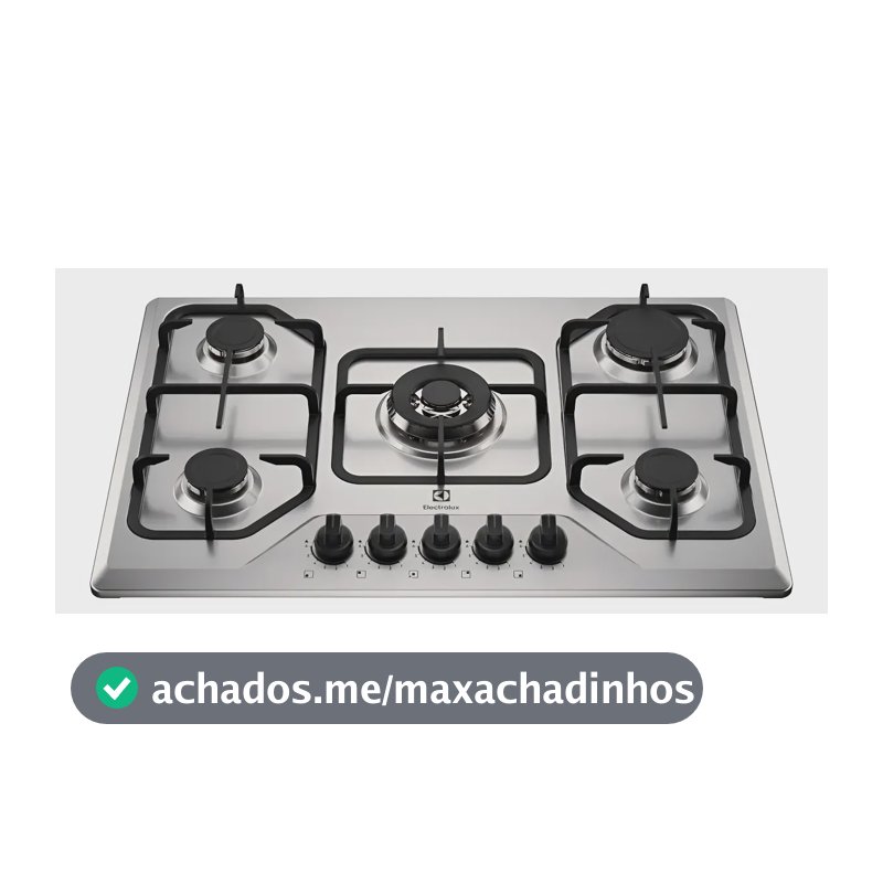 Electrolux Ke5xc Cooktop 5 Bocas A Gás Grade Ferro Bivolt
