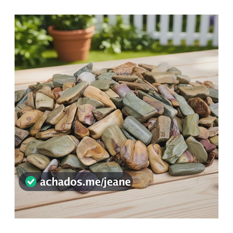 Pedras Ornamentais Seixo Verde Rolado Aquarios Jardins 4.5kg Verde 4 Cm 11 Cm