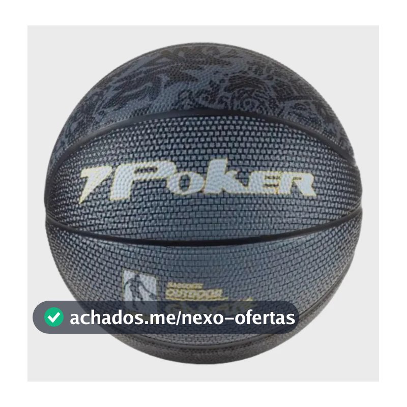 Bola De Basquete Poker Outdoor Grafite N°7 Cor Preto/chumbo