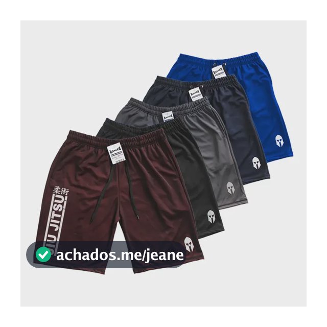 Kit 5 Shorts Jiu Jitsu Masculino Academia Corrida Treino