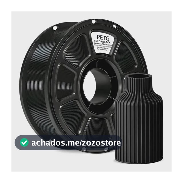 Filamento Petg 1,75mm 1kg Para Impressora 3d Branco Ou Preto