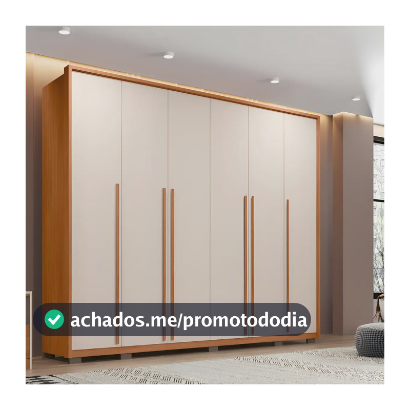 Guarda-roupa Casal 6 Portas 6 Gavetas Suburban Ha