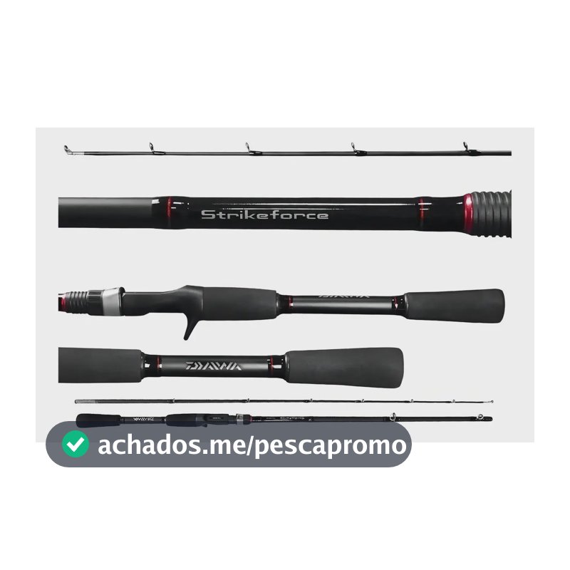 Daiwa vara carretilha Strikeforce 5'6 1,68m 8-17lbs 2 P