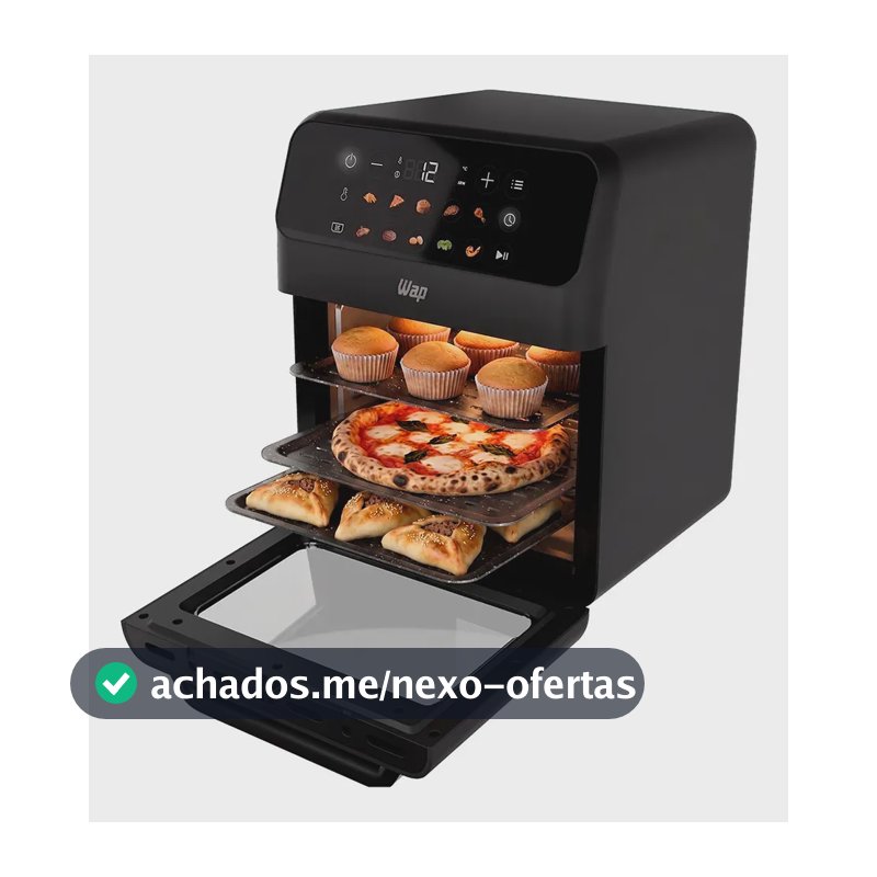 Air Fryer Oven 11 Litros Wap Waod4 Grey Stone Painel Digital 11 Funções 127V