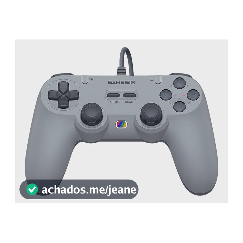 Controle Gamesir Tegenaria T3 Lite Com Fio Para Pc Switch Android Ios Steam Celular Hall Effect Usb Design Ergonômico Cinza