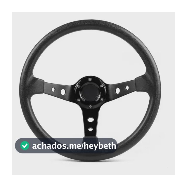 Volante Deep Dish Fundo 6x70mm Esportivo Tunning Esportivo