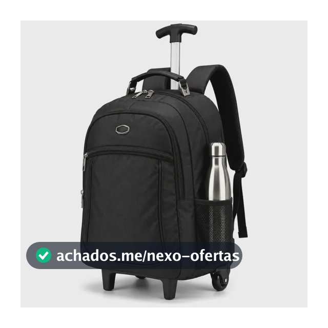 Mochila Rodinha Web Bolsas Masculina Reforçada Trabalho