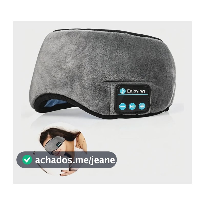Máscara Bluetooth Para Dormir Tapa Olho Com Fone Embutido Multicolorido