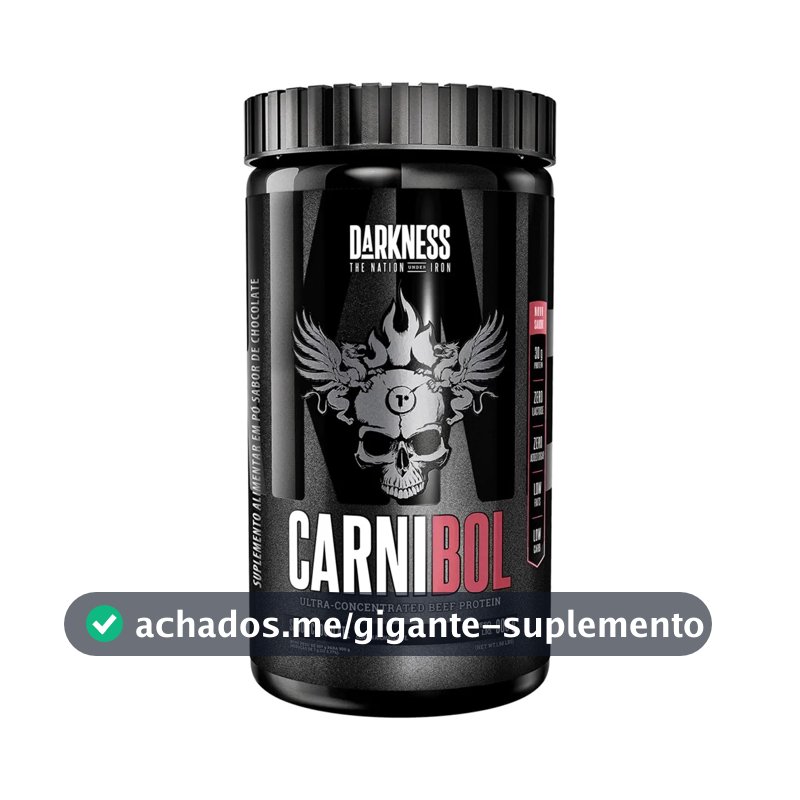 Proteína Darkness Carnibol Beef em pó sabor Chocolate x 900g