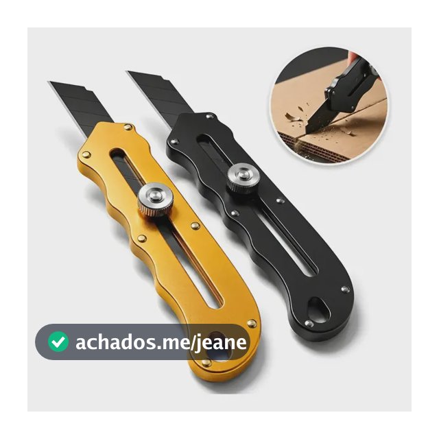 Kit  5x Estilete Profissional Em Aço Inoxidável Regulável