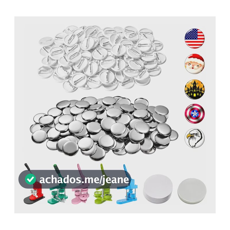 32/44/58mm Pins E Bottons 100 Kits Para Máquina De Button 44mm Pins E Bottons
