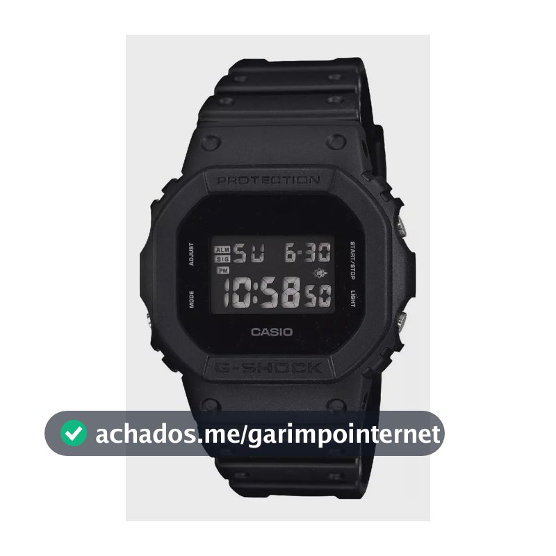 Relógio Casio Masculino G-shock Digital Preto Dw-5600bb-1dr Preto