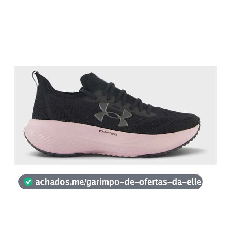 Tênis Feminino Corrida Treino Conforto Under Armour Slight Black/mauvepink/mtpewter 39