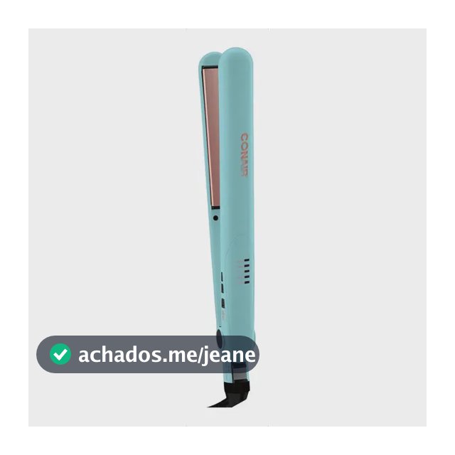 Prancha Conair Infusion Aloe Vera Cor Azul-Celeste Bivolt