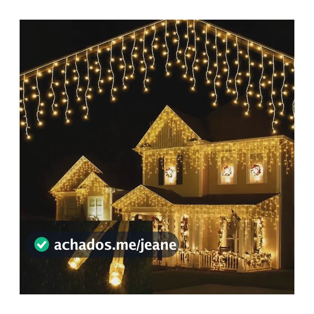 Cascata 200 Led's 110v Ou 220v  Fixo 5 M Luzes Para Natal