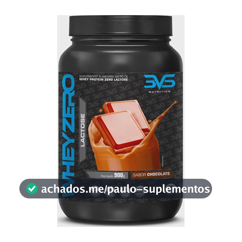 Whey Zero Lactose 900g Sabor: Chocolate - Fórmula Exclusiva com 21g De Proteína Por Dose