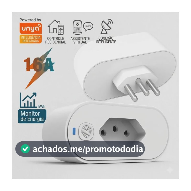 Tomada Inteligente 16a Wi-fi Bivolt Com Monitor De Consumo Compatível Com Alexa Google Home Smart Life, Tuya Automação Residencial Smart Plug Topyhome