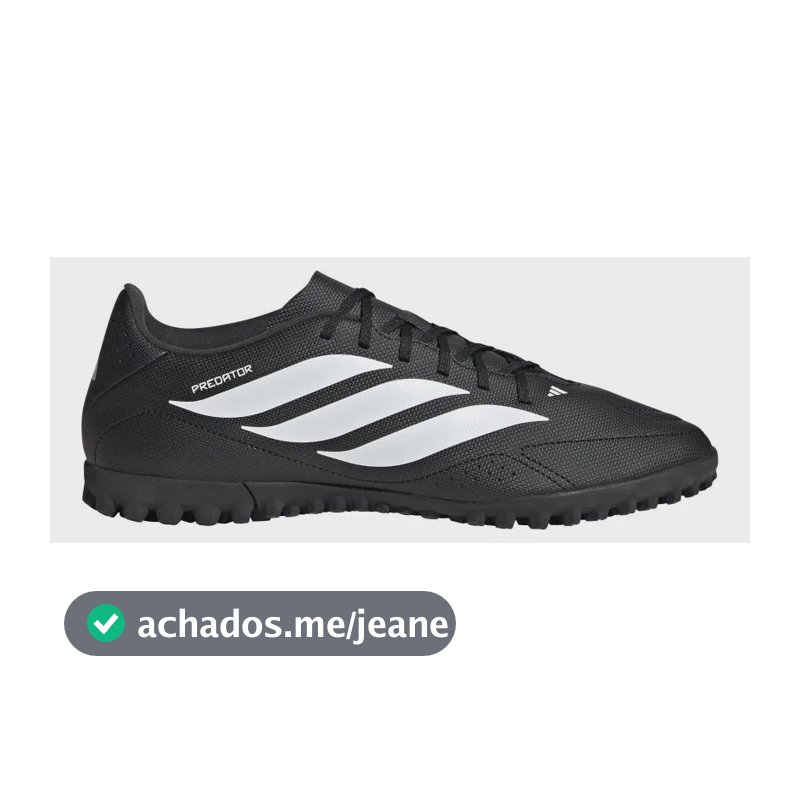 Chuteira Society Predator Essentials 26.5 adidas Preto 37 Br
