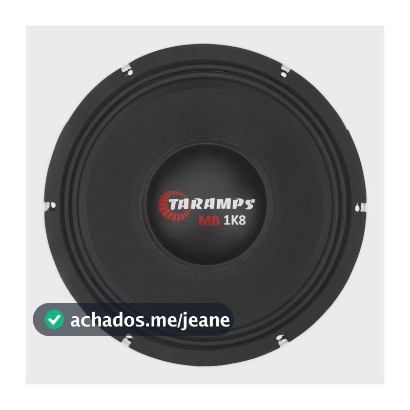 Alto Falante Woofer Taramps Mb 1k8 12 Pol 900w Rms 6 Ohms Cor Branco