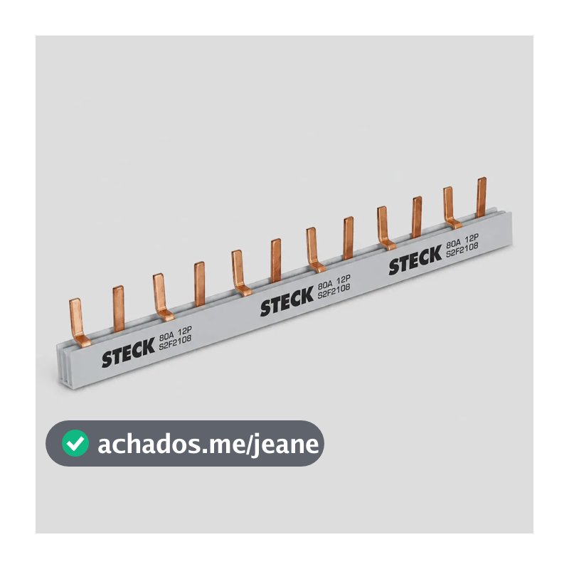 Barramento Bifásico 80a 220/440v 2x6 S2f210b - Steck
